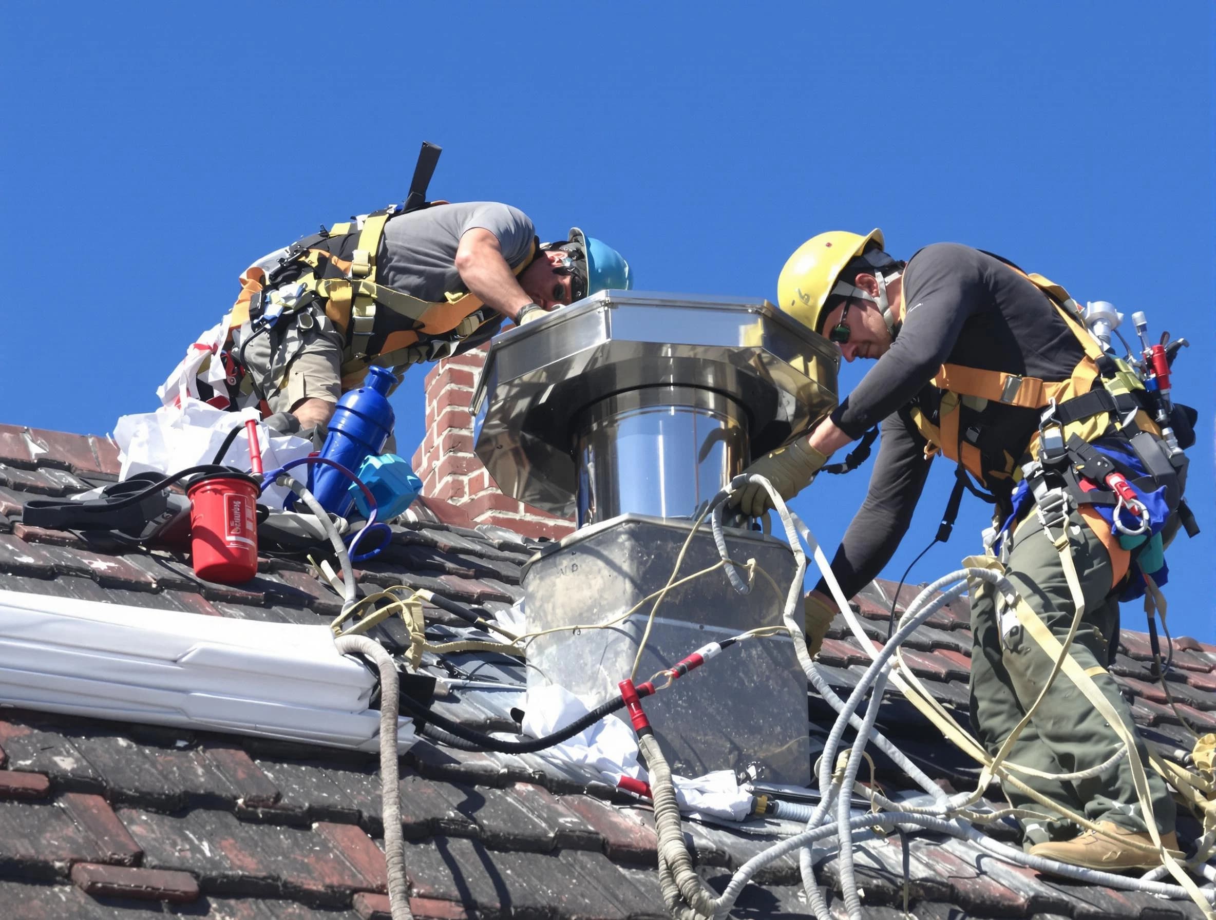 Protective chimney cap installed by South Ogden Chimney Sweep in South Ogden, UT