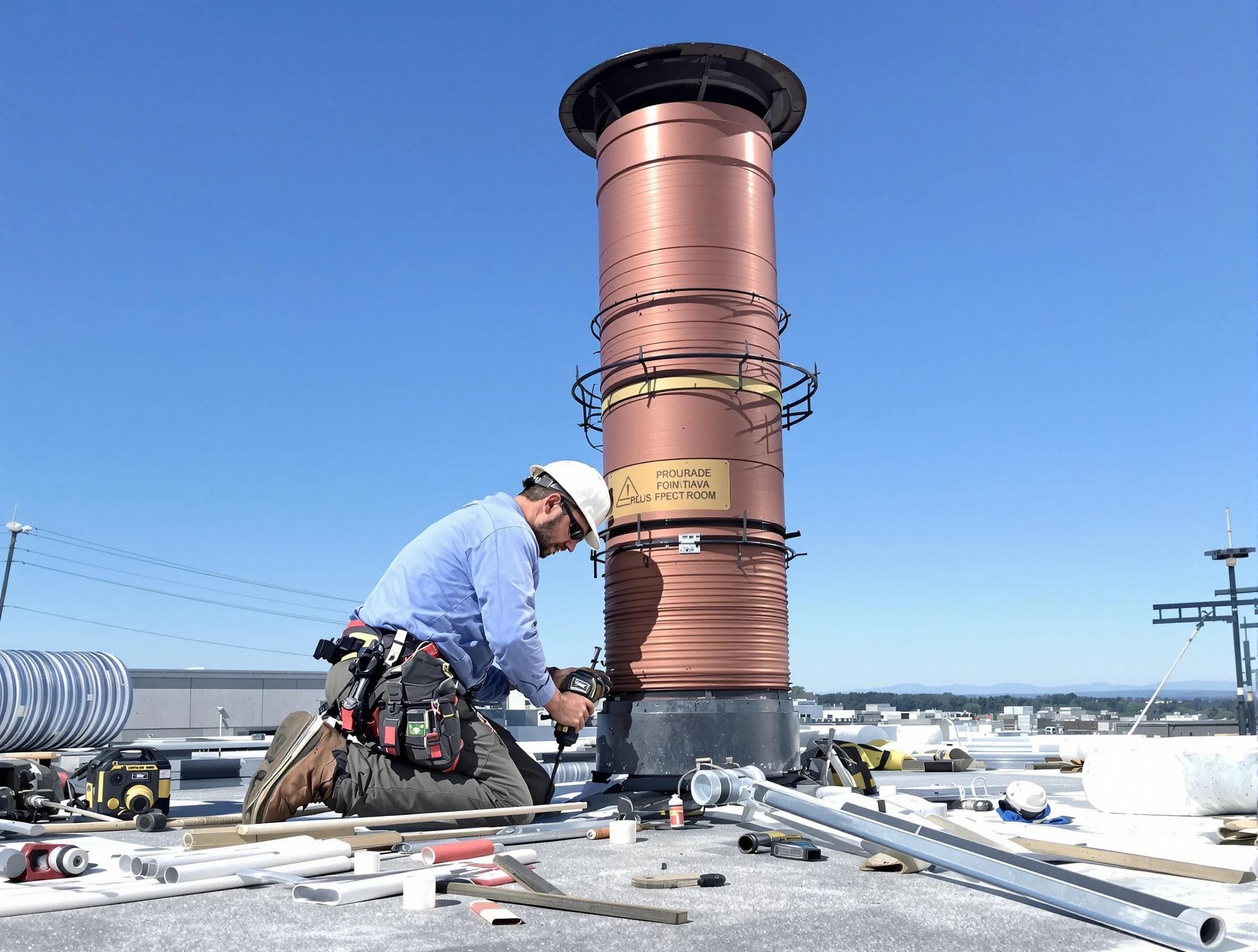 Installed chimney liner by South Ogden Chimney Sweep in South Ogden, UT