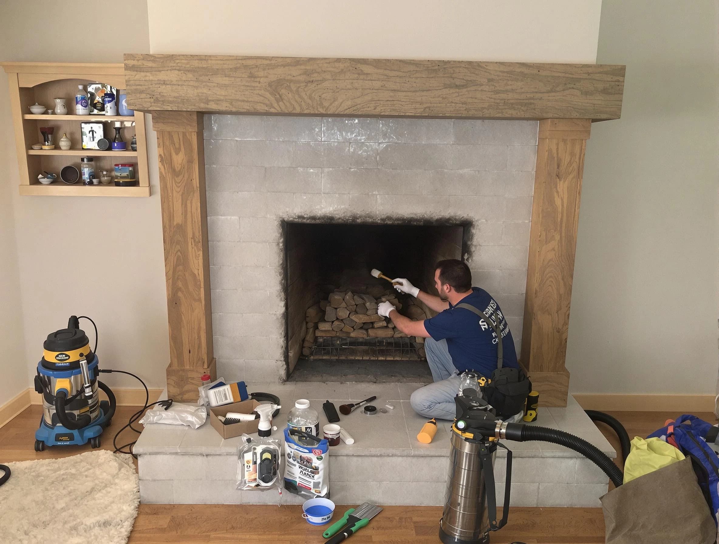 Detailed creosote removal process by South Ogden Chimney Sweep in South Ogden, UT