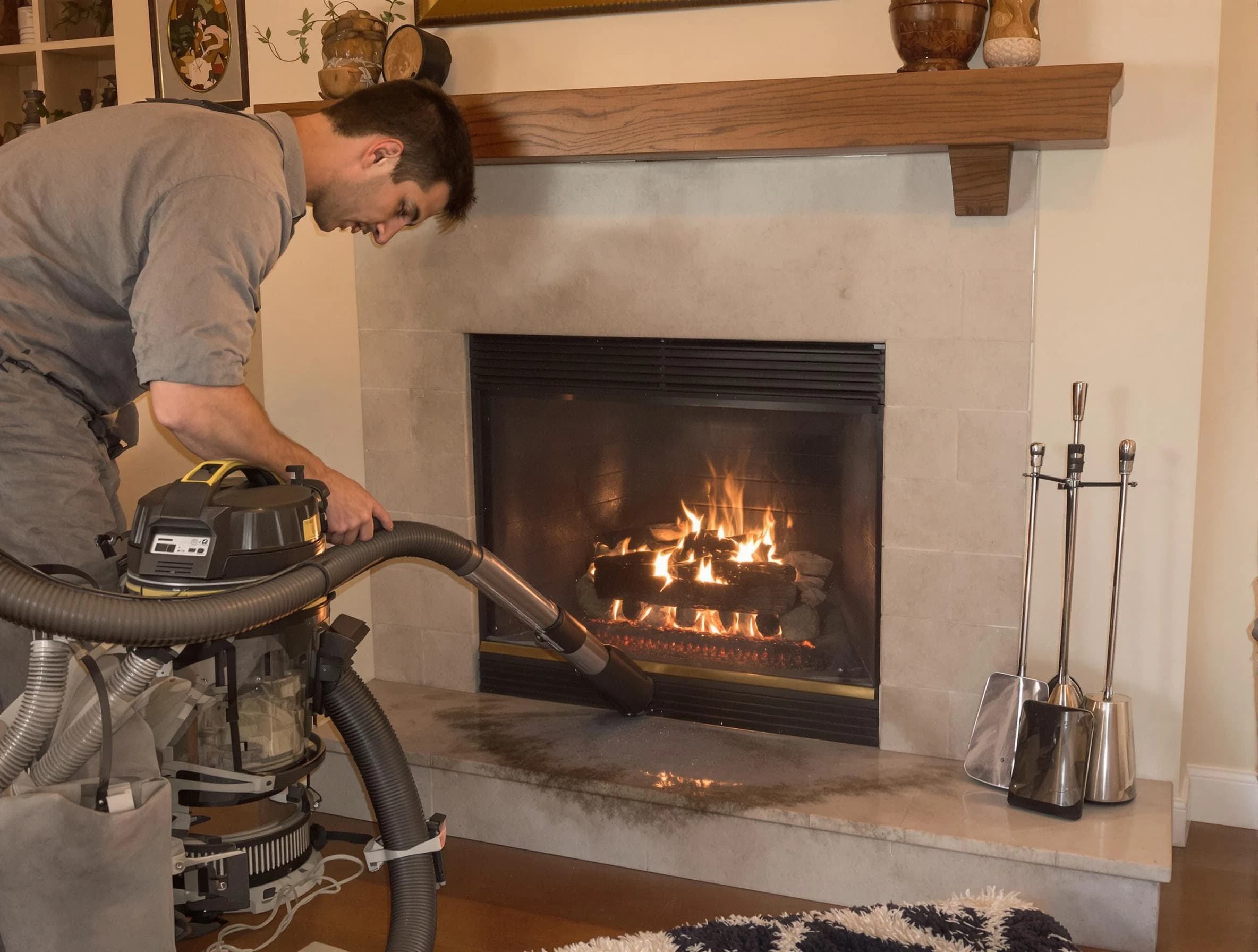 Routine fireplace upkeep by South Ogden Chimney Sweep in South Ogden, UT