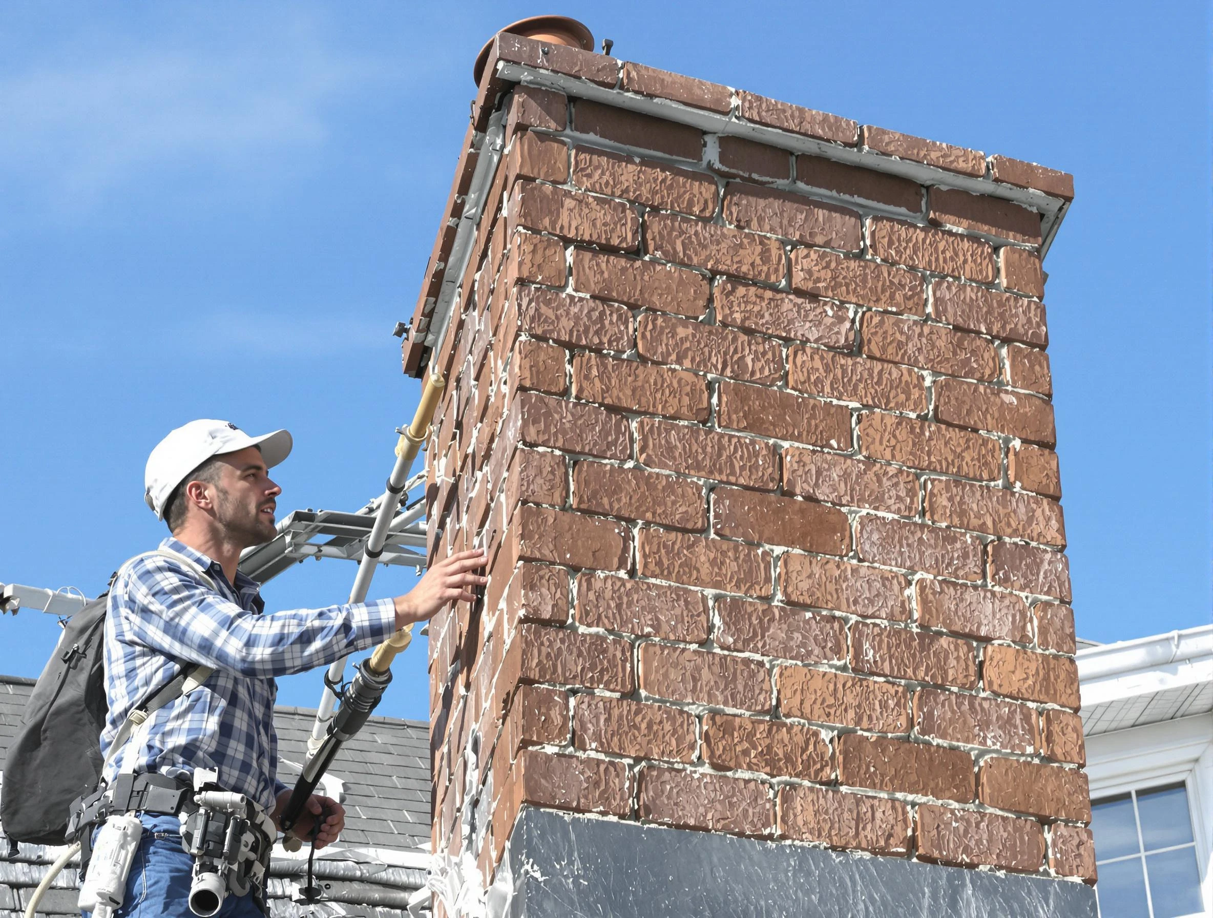 Brickwork for a chimney rebuild by South Ogden Chimney Sweep in South Ogden, UT