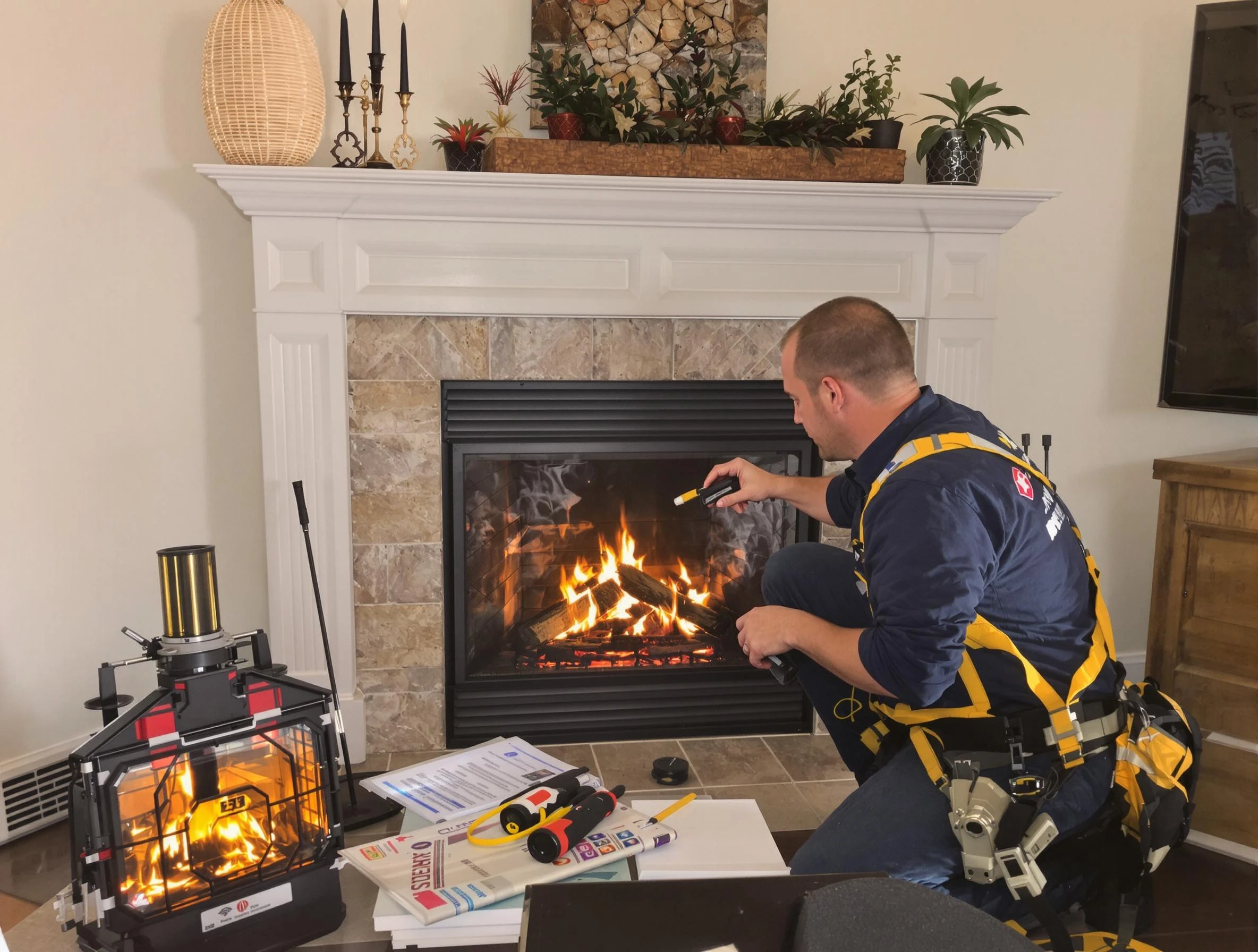 Safety-focused fireplace inspection by South Ogden Chimney Sweep in South Ogden, UT